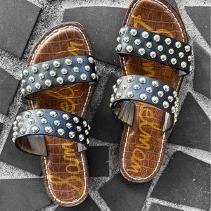 Sam Edelman Gianetta leather stud detail sandals - Size 6-1/2